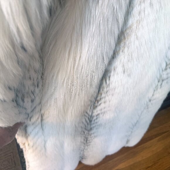Full Length Genuine Fox Fur Coat Size 10 (8 - 13)  Arctic Golden Isle Fox - Picture 8 of 15
